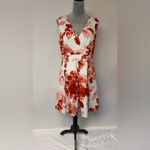 ELLEN TRACY dress SZ 10 retro look crinoline 50’s vibe floral cottagecore